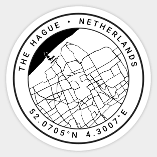 The Hague Map Sticker